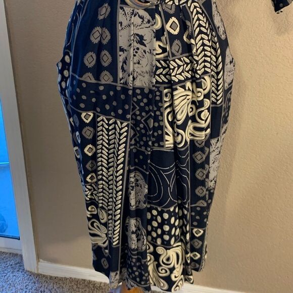 Vintage Tribal Print Geometric Dress Belt M - Picture 5 of 16